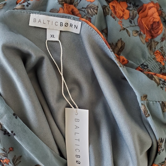 Baltic born rust and teal dress,  xl - Picture 6 of 15